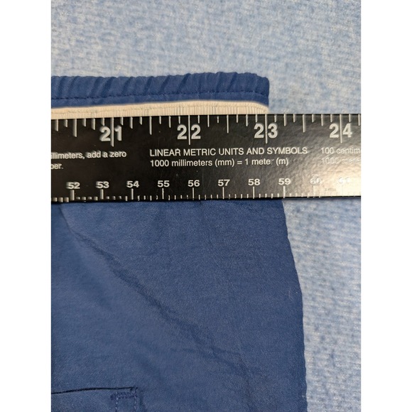 Vintage 1990s Franklin Sports Mens Blue Nylon Athletic Shorts Colorblock XL - Picture 6 of 7